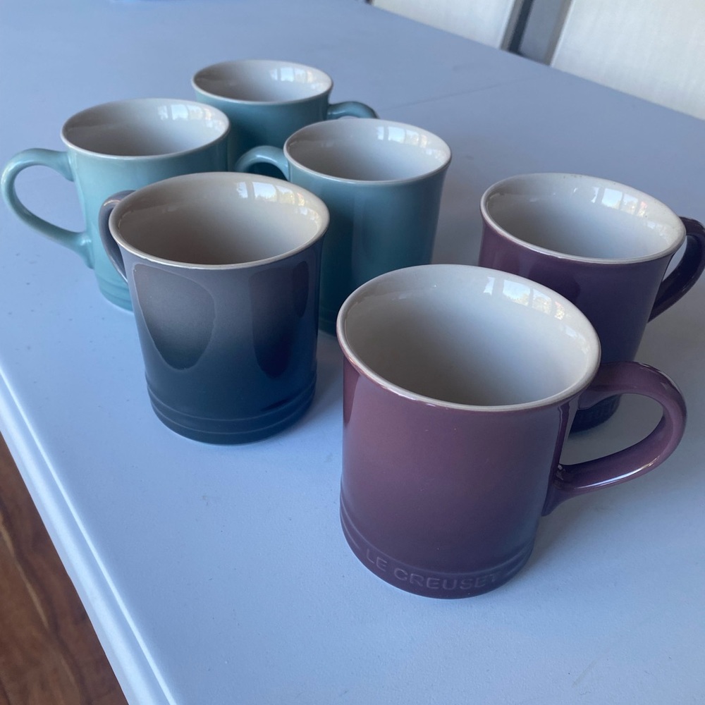 Le Creuset mugs (6 total)